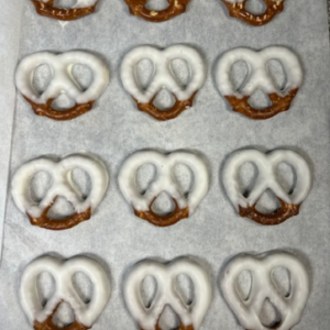 Dipped pretzels